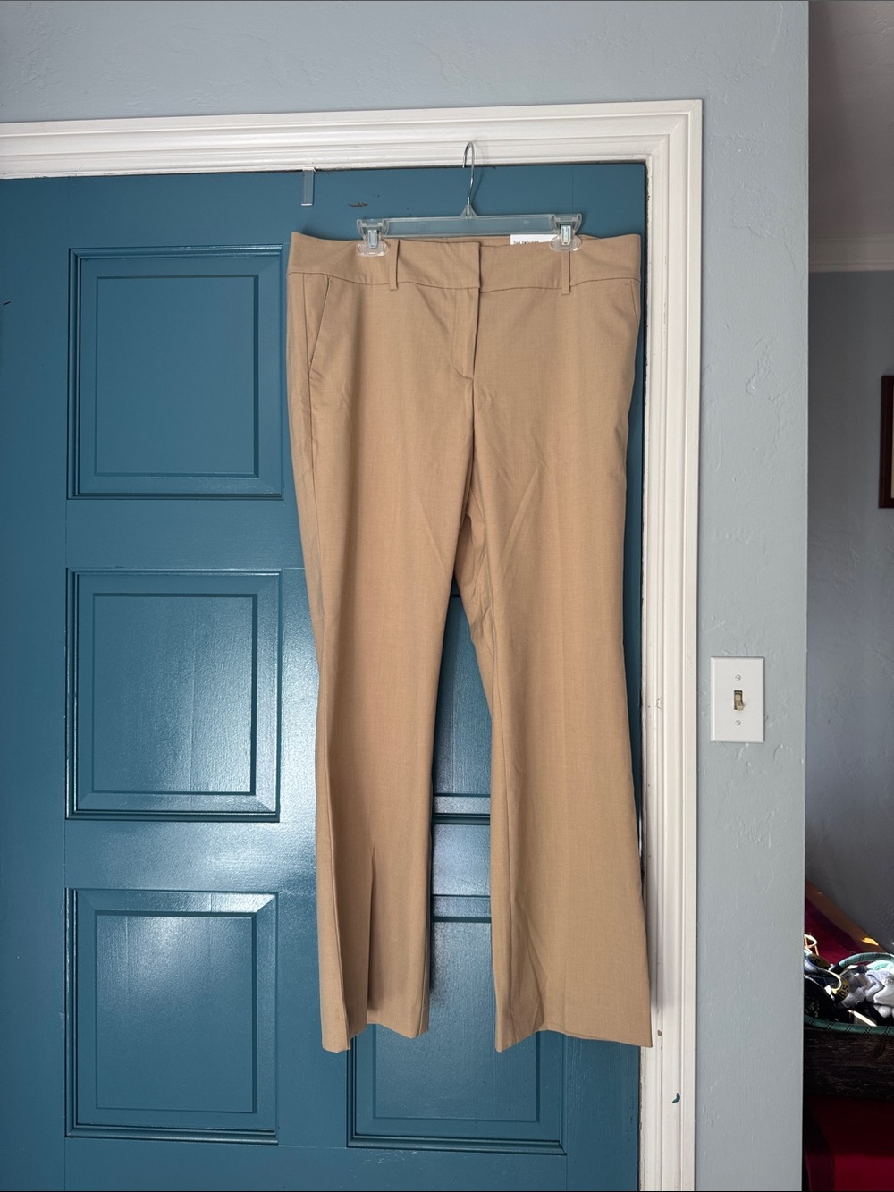 Ann Taylor Factory Tan Straight Dress Pants